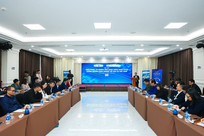 Hội thảo “Tiềm năng, xu hướng ứng dụng công nghệ IoT/AI trong ngành công nghiệp hỗ trợ tại Việt Nam”.