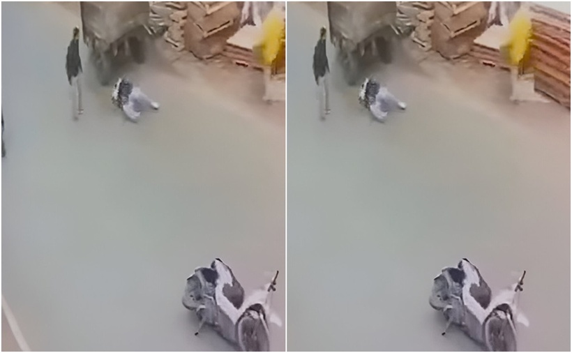 Tự ngã xuống đường vì phanh gấp, nam sinh bị xe tự chế cán tử vong. (Ảnh: Báo Giao thông)