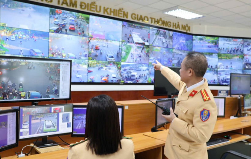 Hệ thống Camera xử lý vi phạm tại Trung tâm điều khiển giao thông Hà Nội