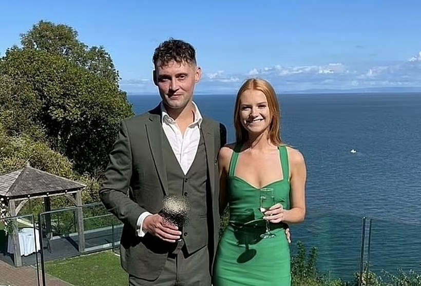 Liam Rudd và bạn gái. Ảnh: Kennedy News