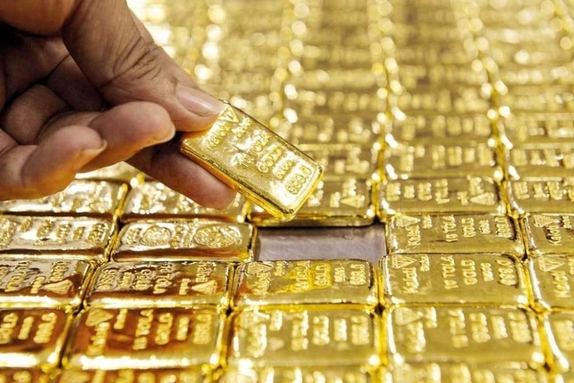 Giá vàng trong nước ngày 27/12 tăng ở cả hai chiều mua vào và bán ra so với chốt phiên trước tại một số thương hiệu vàng lớn. Ảnh minh họa: KT/ VOV
