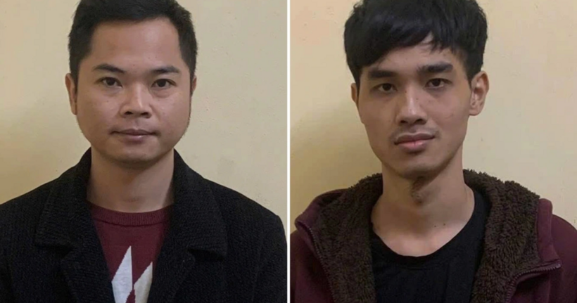 Các đối tượng tại cơ quan công an (Ảnh: Công an Tuyên Quang).