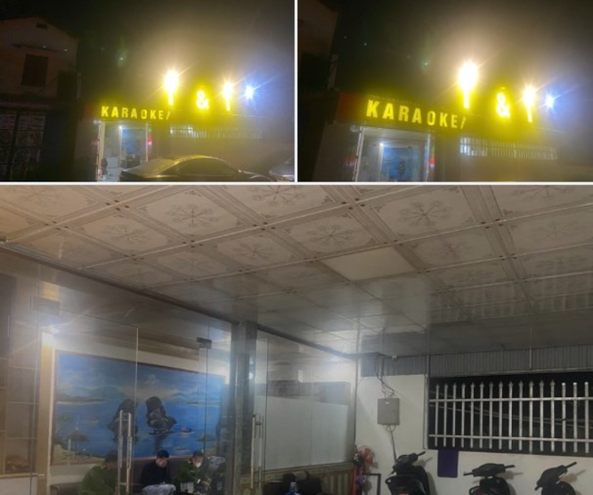 Cơ sở kinh doanh Karaoke K.T ở ở thôn Nhuệ Ân, xã Tân Liên, huyện Vĩnh Bảo, Hải Phòng. Ảnh: Lao Động