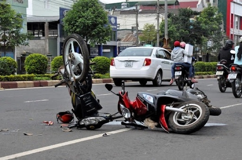 Hiện trường một vụ tai nạn giao thông