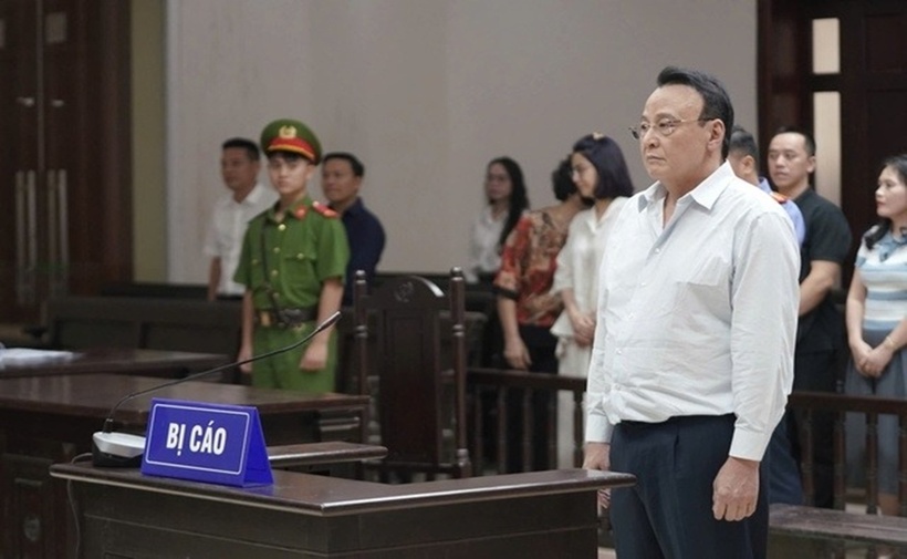 Bị cáo Đỗ Anh Dũng tại phiên toà. (Ảnh: Người đưa tin)
