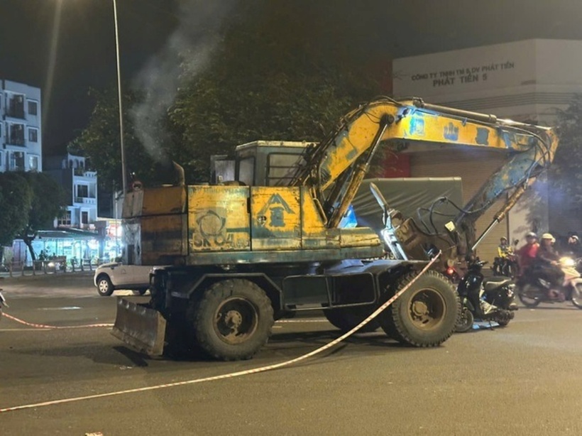 Hiện trường xảy ra vụ tai nạn. Ảnh: Báo Người lao động.