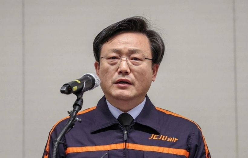 Ông Kim Yi Bae - Tổng Giám đốc điều hành hãng hàng không Jeju Air. Ảnh: Yonhap News