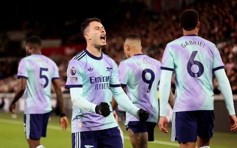Kết quả bóng đá hôm nay ngày 2/1: Arsenal thắng trận đầu năm mới. Ảnh Reauter.