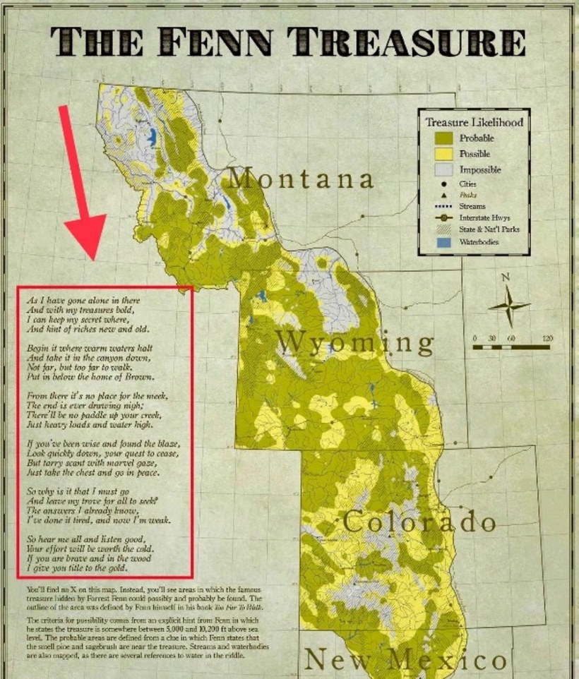 Bài thơ 24 dòng chứa manh mối về kho báu.