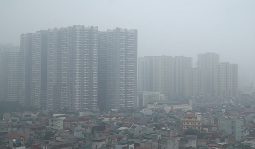 Không khí Hà Nội những ngày qua ô nhiễm nặng.