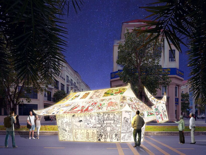 Các tác phẩm đèn lồng được thiết kế độc đáo nhờ bàn tay tài hoa của những nghệ nhân Việt Nam