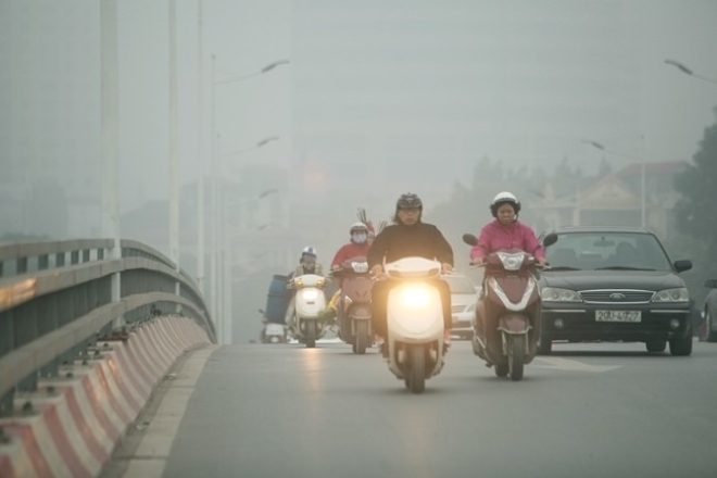 Miền Bắc hanh khô, sương mù tới giữa tuần trước khi đón không khí lạnh. Ảnh: Lao động thủ đô
