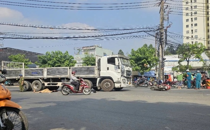 Hiện trường vụ tai nạn. (Ảnh: PLO)