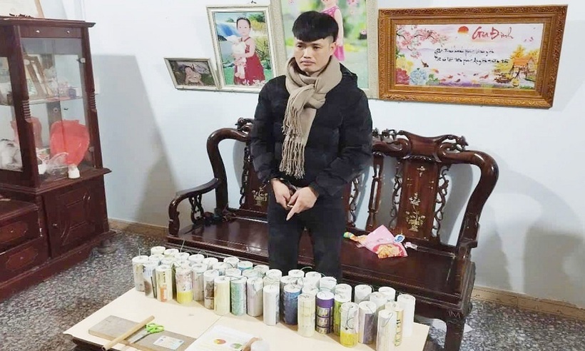 Công an huyện Bảo Thắng – Lào Cai bắt đối tượng tàng trữ, sản xuất pháo tại xã Xuân Giao.