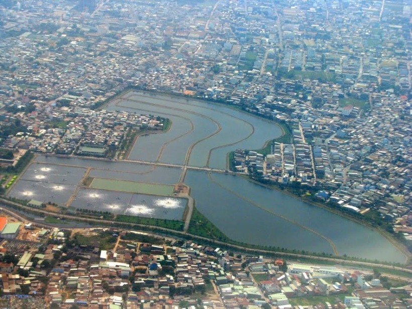 Khu nhà máy xử lý nước thải Bình Hưng Hòa.