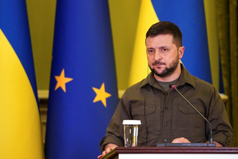 Tổng thống Ukraine Volodymyr Zelensky. Ảnh: Reuters