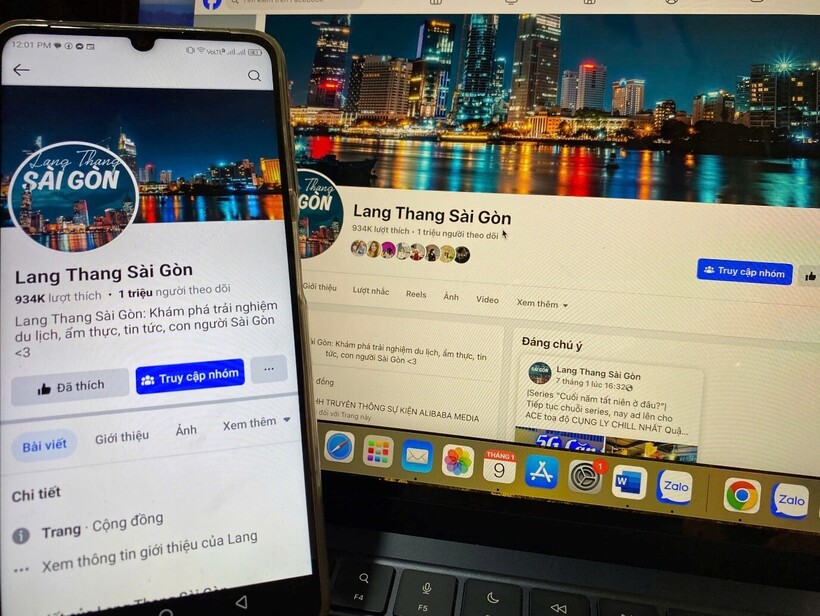 Lang Thang Sài Gòn là fanpage trực thuộc công ty TNHH Truyền thông sự kiện Alibaba Media