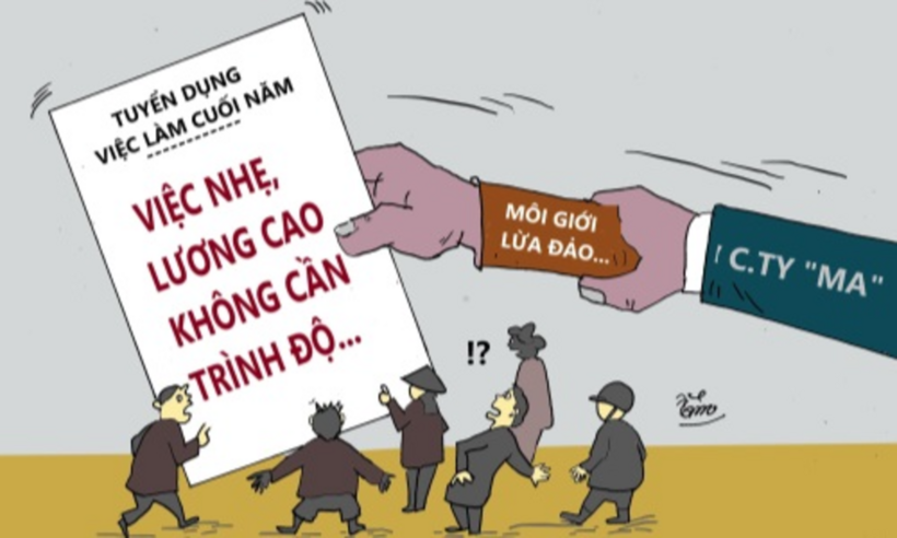 Cảnh giác bẫy “việc nhẹ lương cao” nở rộ trở lại dịp cận Tết Nguyên đán 2025. Ảnh minh họa.
