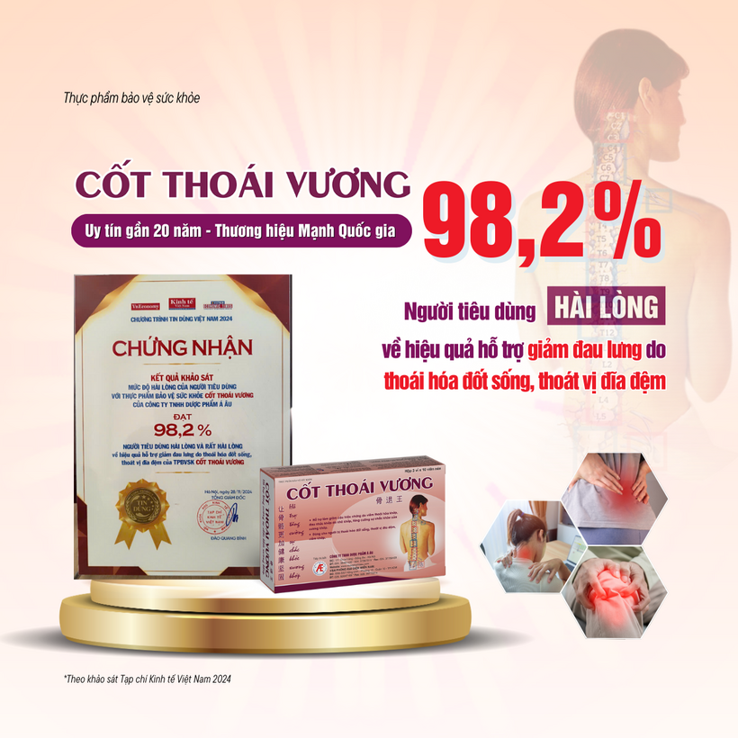 Cốt Thoái Vương được đông đảo người dùng hài lòng và rất hài lòng về hiệu quả của sản phẩm