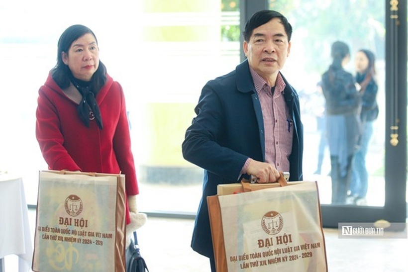 Các đại biểu về dự Đại hội.