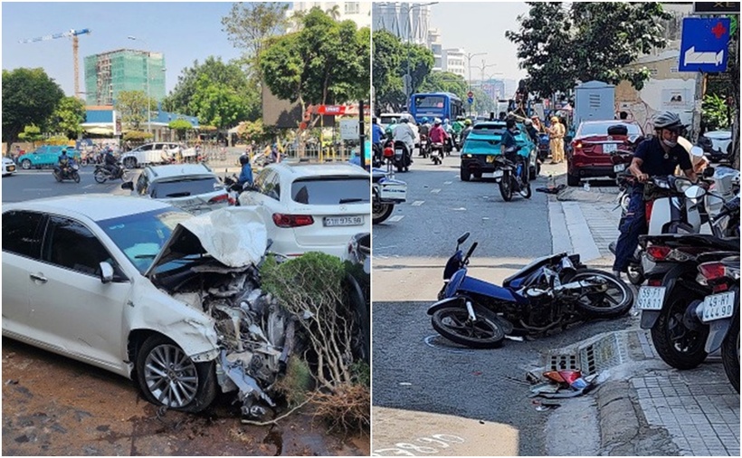 Hiện trường vụ tai nạn. (Ảnh: VnExpress)