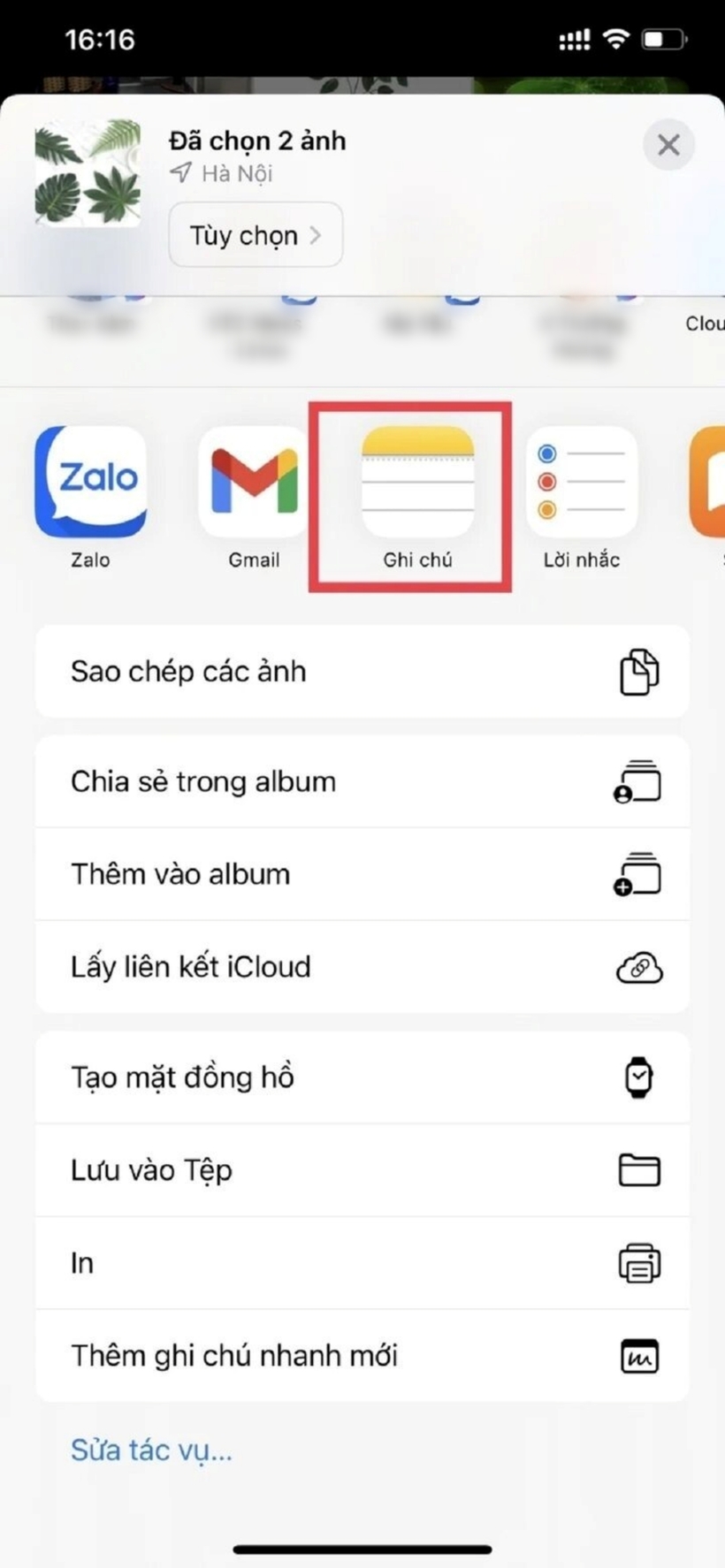 Người dùng iPhone cũng có thể giấu ảnh riêng tư bằng ứng dụng Ghi chú. Ảnh minh họa: VTC News
