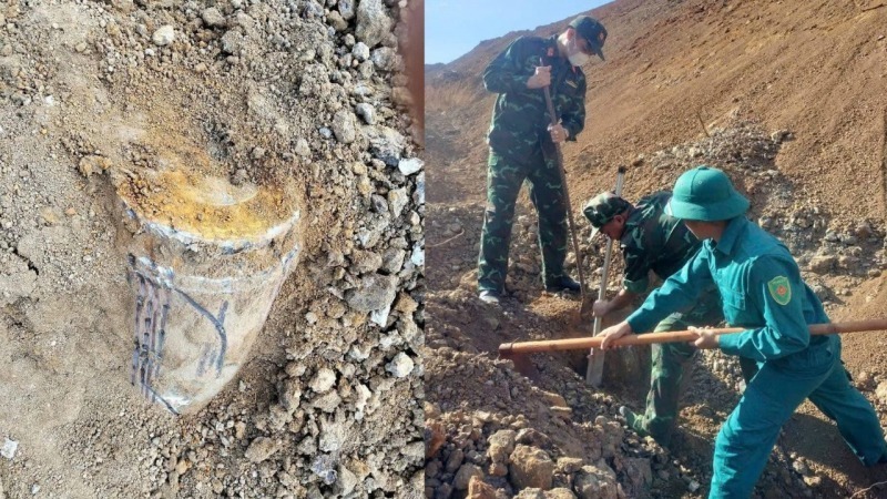 Quả bom nặng khoảng 227kg. (Ảnh: CAND)