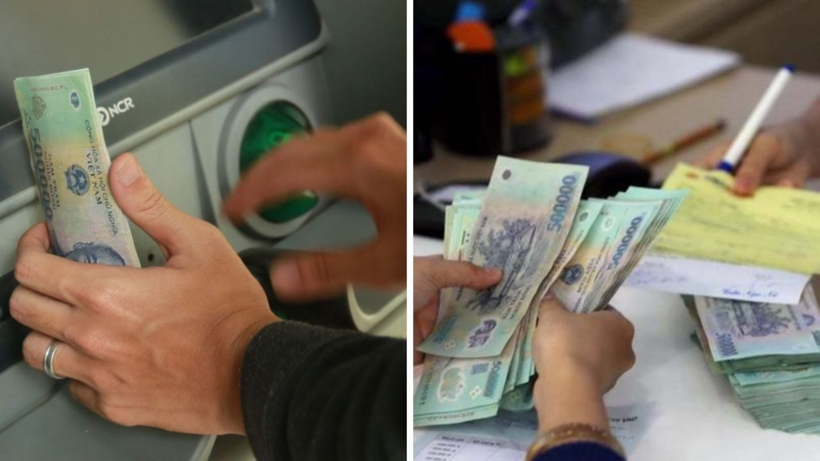 Tại các cây ATM, khách hàng có thể dễ dàng chuyển tiền mặt vào tài khoản.