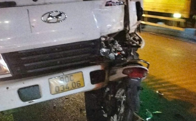 Hiện trường vụ tai nạn sáng 17/1. (Ảnht: VNE)