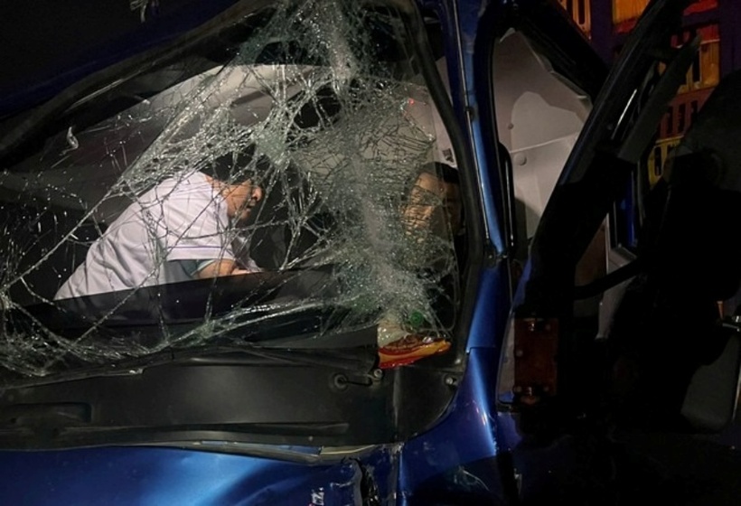 Hiện trường xảy ra vụ tai nạn. Ảnh: Báo Người lao động.