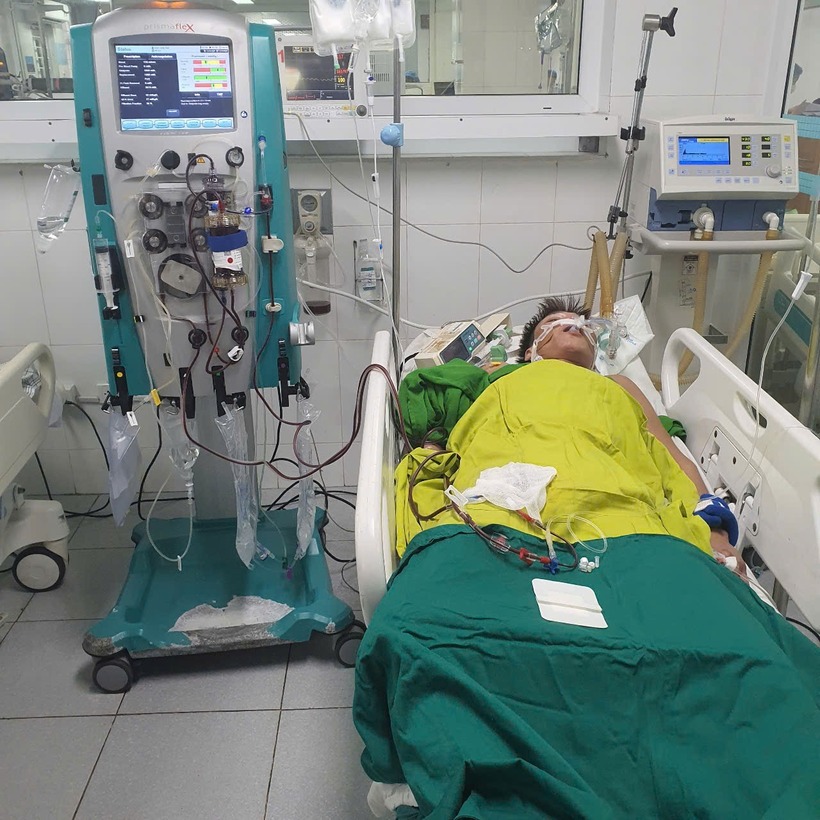 Hình ảnh người bệnh tại Khoa Hồi sức tích cực – Chống độc. Ảnh: Bệnh viện Đa khoa tỉnh Phú Thọ