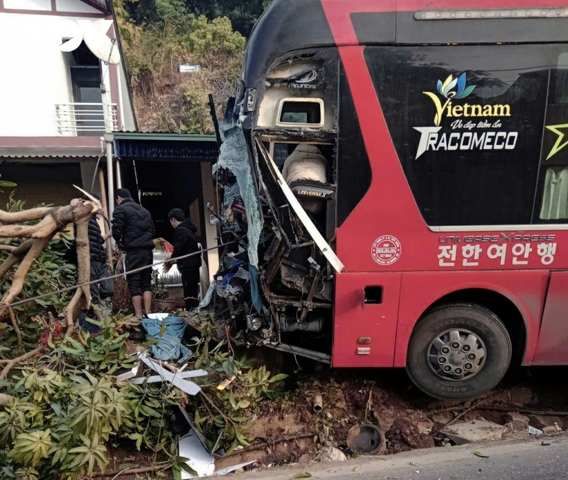 Hiện trường xảy ra vụ tai nạn. Ảnh: VOV.