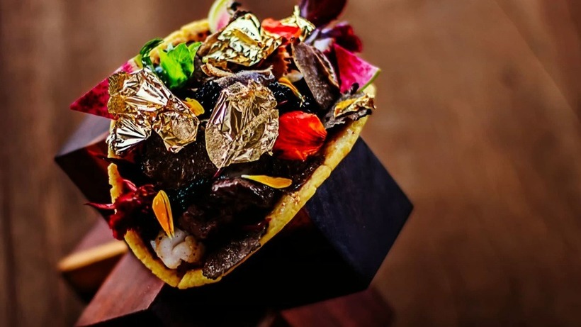 Grand Velas Tacos được phục vụ tại khu nghỉ dưỡng Grand Velas Los Cabos Resort ở Mexico.