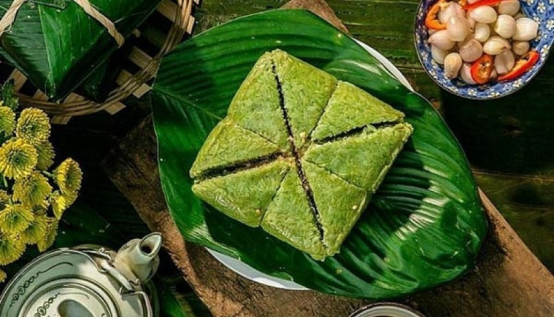 Món bánh truyền thống này chứa lượng lớn tinh bột và chất béo từ thịt mỡ, đậu xanh.