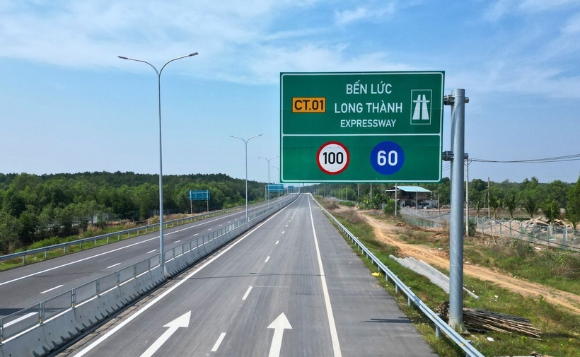 Cao tốc Bến Lức - Long Thành đoạn qua Đồng Nai. (Ảnh: VietnamNet)