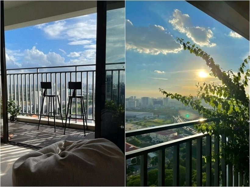 Đây cũng là khu vực lý tưởng để Kỳ Duyên ngắm khung cảnh thành phố.