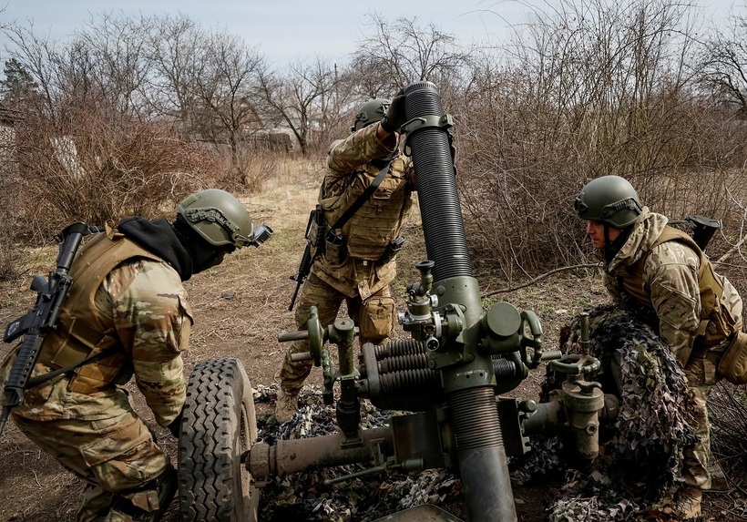 Binh sĩ Ukraine. Ảnh: Reuters