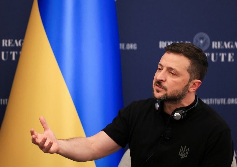 Tổng thống Ukraine Volodymyr Zelensky. Ảnh: REUTERS