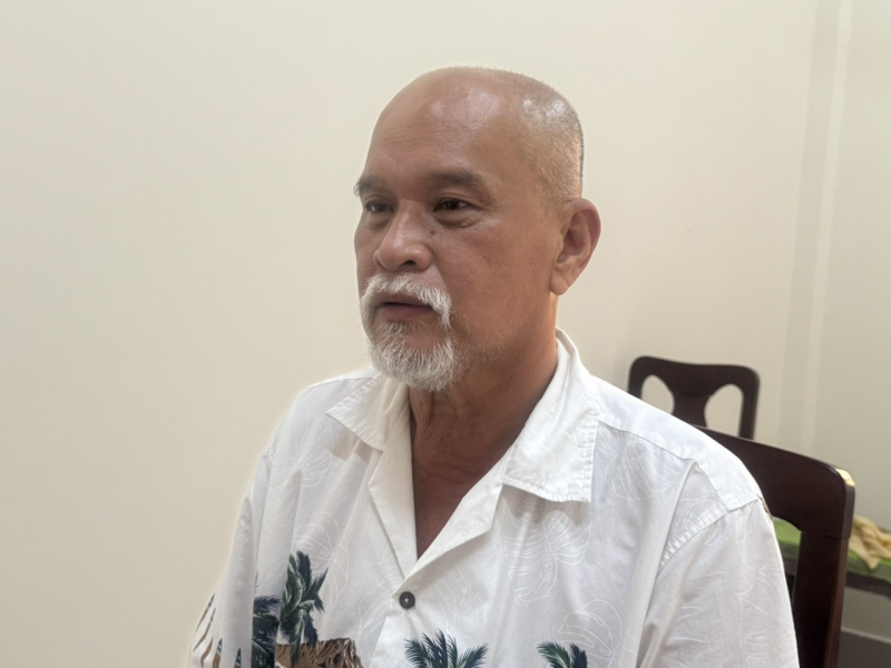 Trần Văn Hiếu Minh tại cơ quan công an. Ảnh: Công an nhân dân
