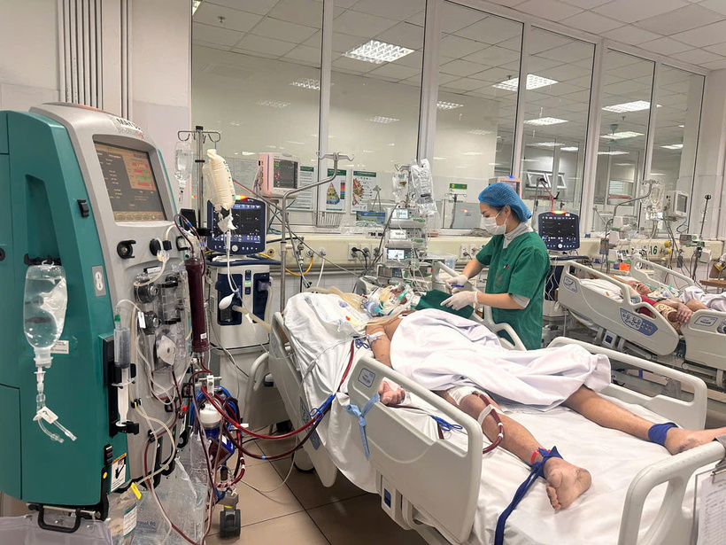 Người đàn ông phải đặt ECMO vì mắc cúm A trên bệnh lý nền. Ảnh: BVCC