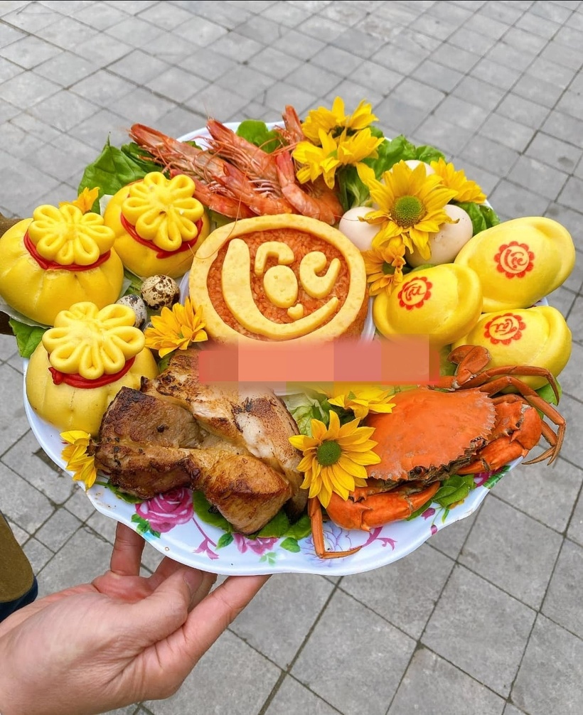 Mâm lễ cúng vía thần Tài có giá 420.000 đồng.