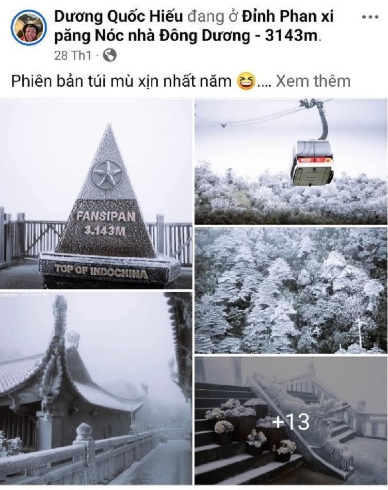 Đỉnh Fansipan được dự báo sẽ có băng tuyết vào cuối tuần này - 7