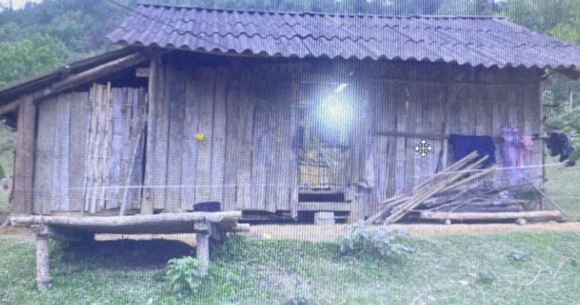 Ngôi nhà xảy ra vụ án. (Ảnh: Công an Hà Giang)