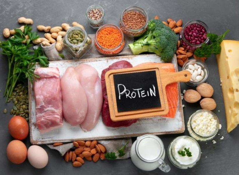 Protein có vai trò quan trọng đối với việc phục hồi và phát triển cơ bắp. Ảnh minh họa