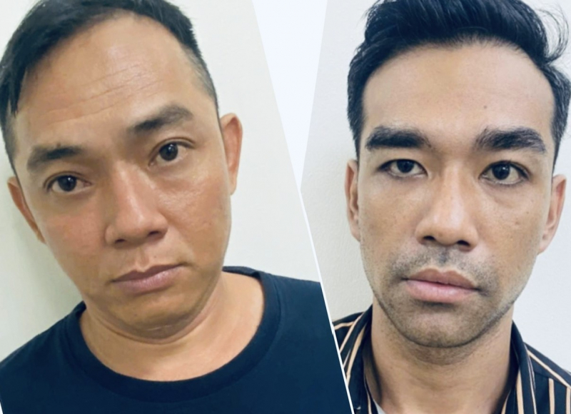 Phạm Văn Hiếu và Nguyễn Bùi Huy Vũ. Ảnh: Công an nhân dân