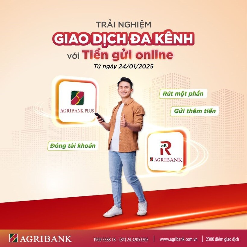 Agribank nâng tầm trải nghiệm khách hàng giao dịch đa kênh đối với các sản phẩm tiền gửi online - 1