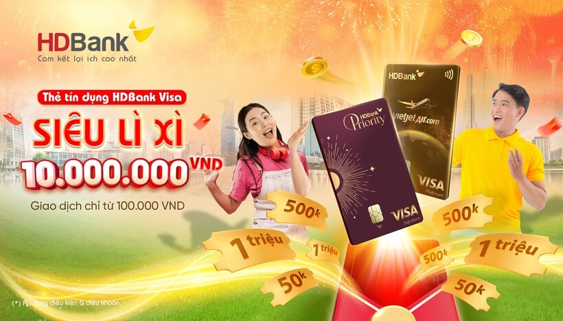 Đón Xuân 2025 đủ đầy - Thẻ HDBank trao tay lộc thắm - 3