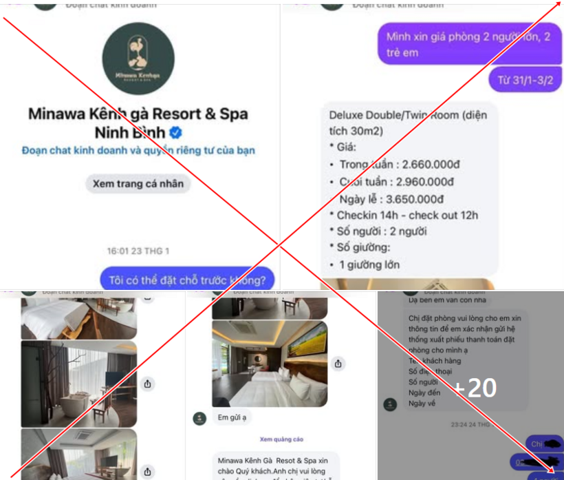 Bài viết chia sẻ về việc bị lừa đặt phòng hơn 1 tỷ đồng. (Ảnh: Người lao động)