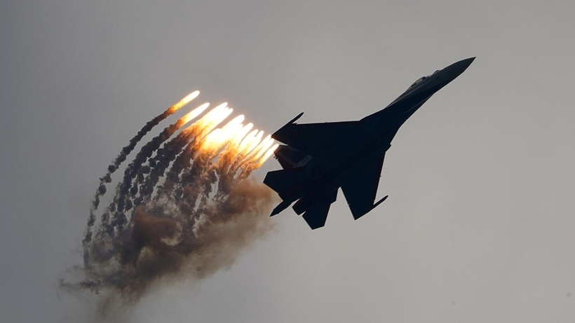 Nga xuất kích "sát thủ ngoài hành tinh" Su-35S ở Kursk. Ảnh: Sputnik