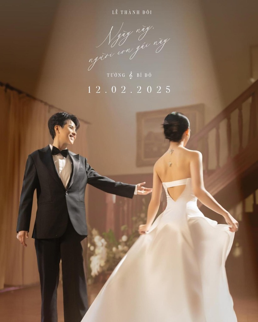 Vũ Cát Tường và bà xã "Bí Đỏ" tổ chức lễ thành đôi sau 5 năm gắn bó.